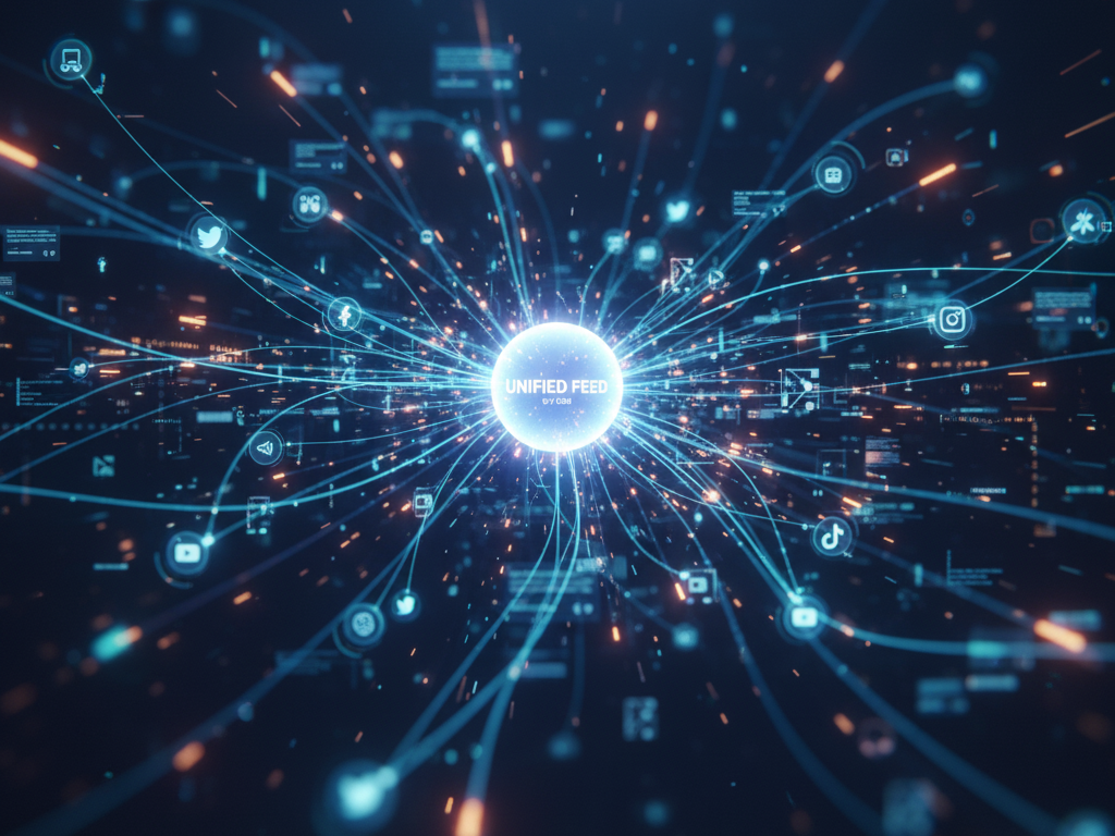Network diagram representing social media connections